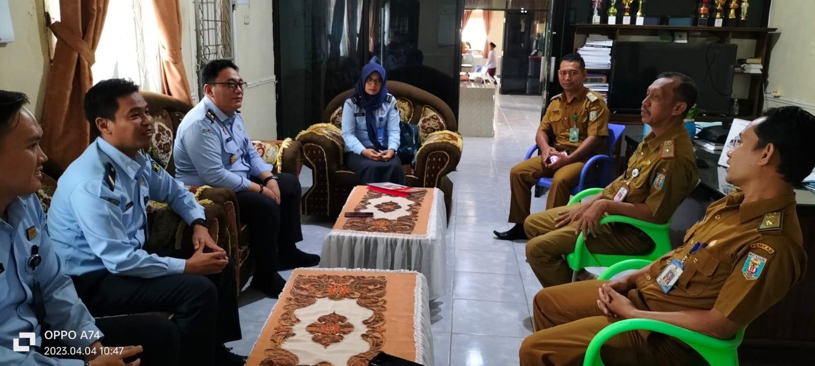 Kunjungan kerja Kemenkumham RI Wilayah kerja Kota Bandar Lampung di Disdukcapil kabupaten Waykanan 